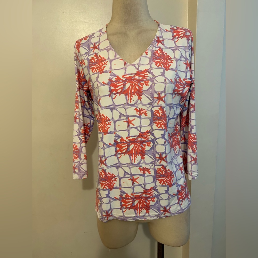 Lulu-B Multicolor Patterned Top Excellent condition Size M. SP